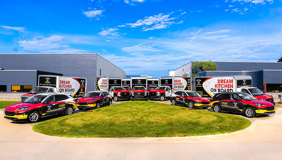 fleet of trucks